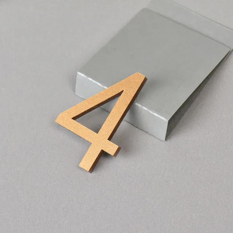 0-9 Ziffern Hausnummer Aufkleber 3D Selbstklebend Türschild Außen Briefkasten Hotel Apartment Zimmer Adressschild Heimdeko