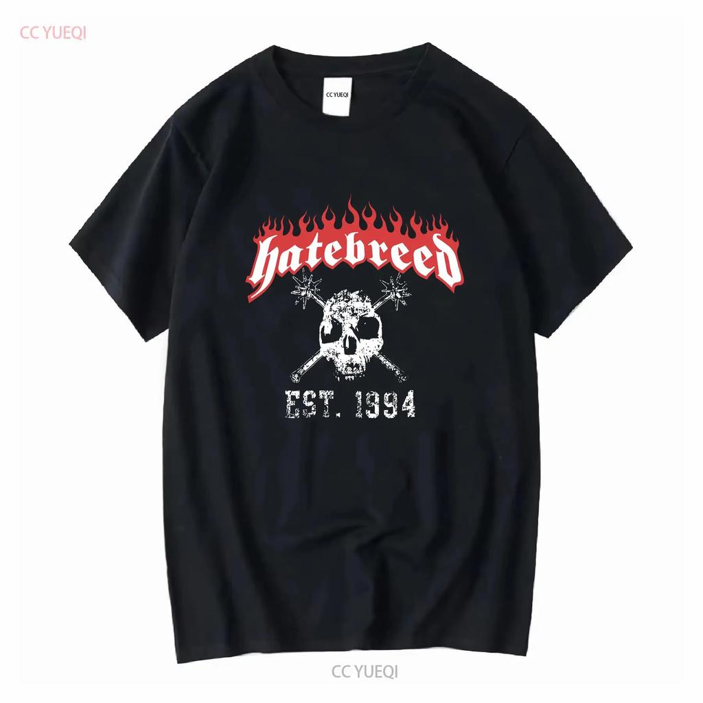 Hatebreed T Shirt est Black All Size vintage Washed Breathable Top For Everyday Wear Soft Stretched Comfortable Versatile