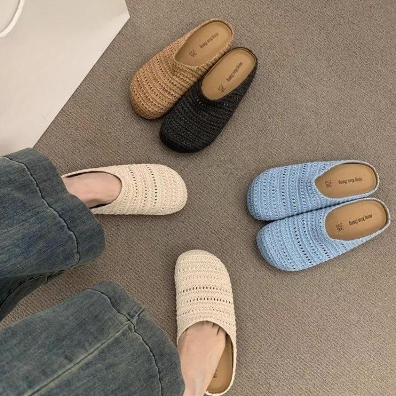 Perforated Shoes Breathable Toe Covers Half-slippers for Commuting