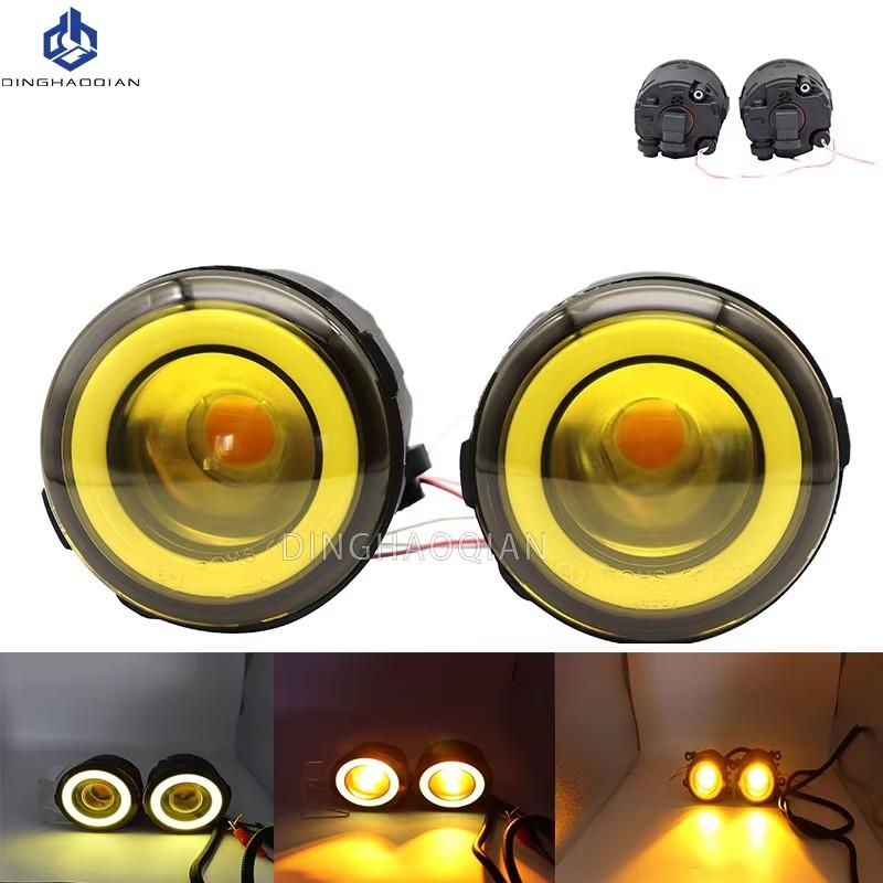 2PCS For Nissan X-Trail (T31) 2007 2008 2009 2010 2011 2012 Car H11 LED Fog Light Angel Eye DRL Daytime Running Light 30W 12V