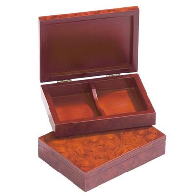 Spielkarten-Aufbewahrungsbox aus Holz (153x112x35mm)