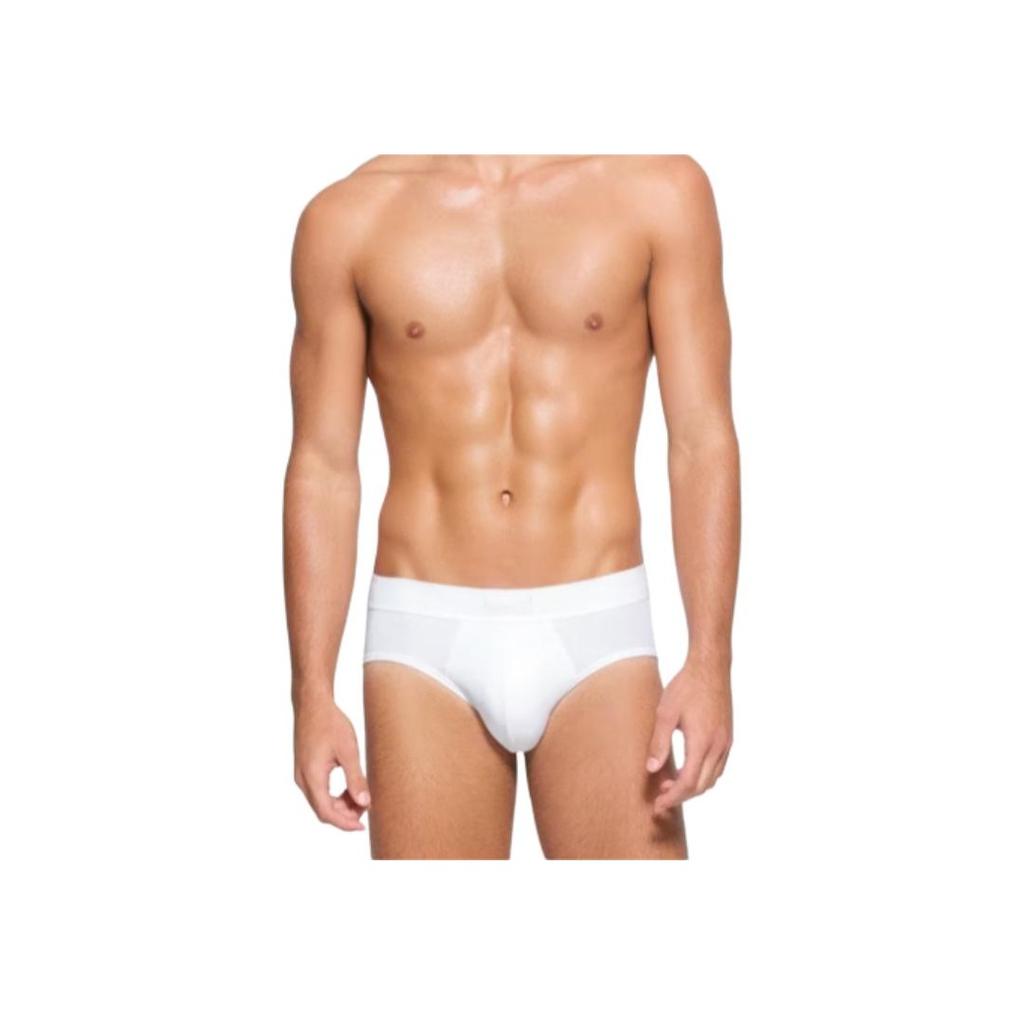SKIMS Cotton Soft Triangle Underwear 3-Pack Men underwear White BO-BRF-5633M-CHK
