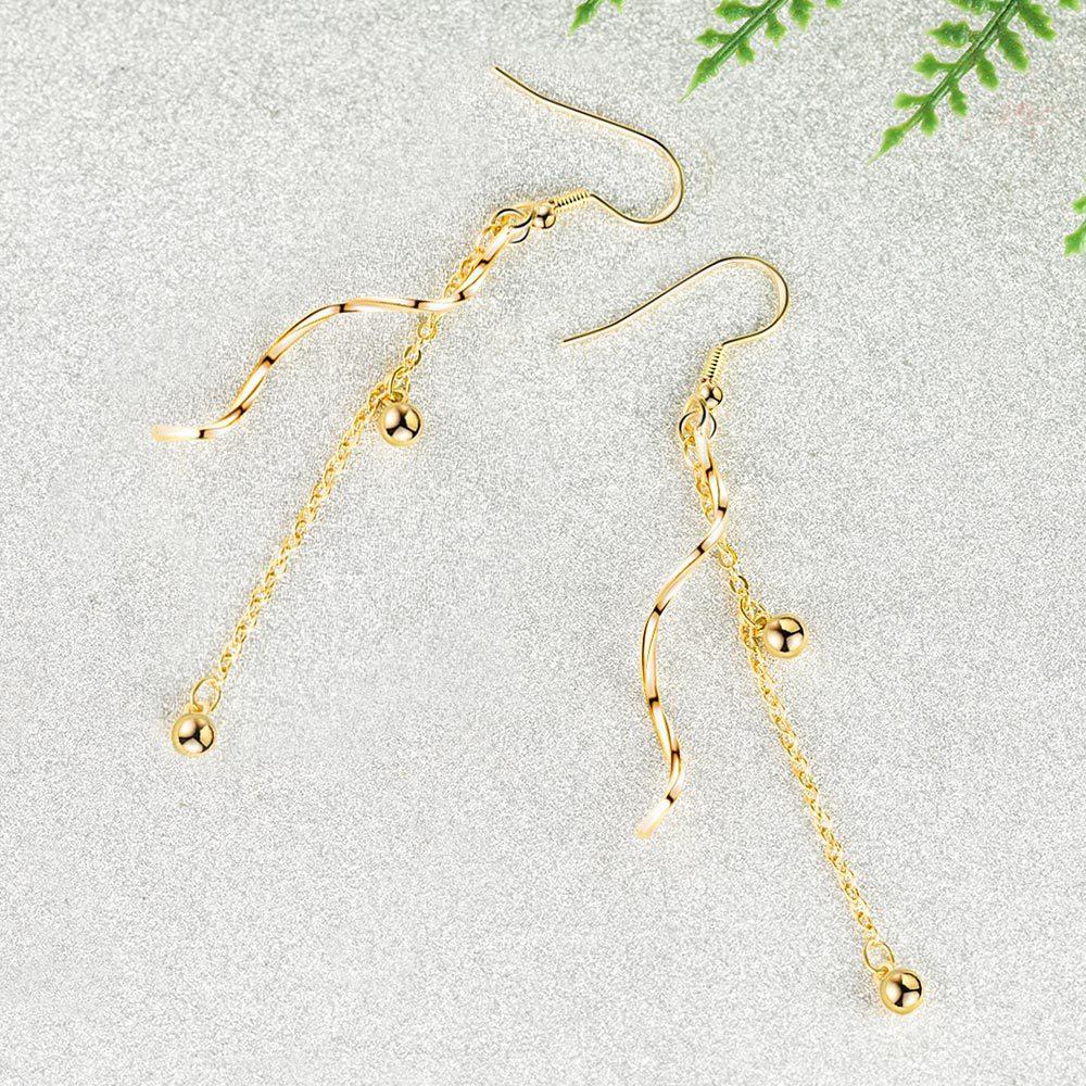 

Серьги Wave Qu Mei, женские, с увеличенной цепочкой-кисточкой, серьги средней длины, серьги-крючки