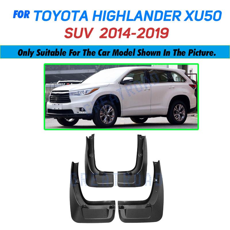 Car Mud Flaps For Toyota Highlander Kluger 2001-2019 Mudflaps Splash Guards Mud Flap Mudguards Fender Front Rear 2002 2003 2004
