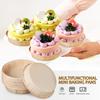 100 Bucăți Forme Mini Tartă Aurii Formă Hârtie Copt Tort Formă Rotundă Quiche Ustensile Decorare Desert Ustensile Tort Bucătărie Formă Tort Diy