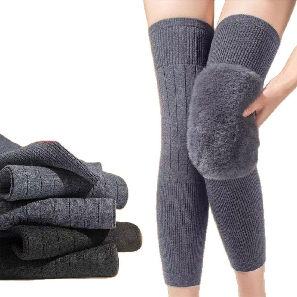 Thickened Winter Knee Pads Plus Velvet Leg Sleeves New Knee Support Unisex
