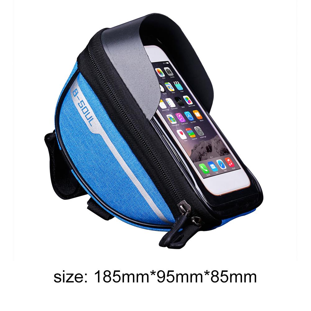 Night Riding Equipment Pannier Outdoor Special Purpose Practical Bike Touch Screen Smartphone Pannier Frame Front Tube Bag