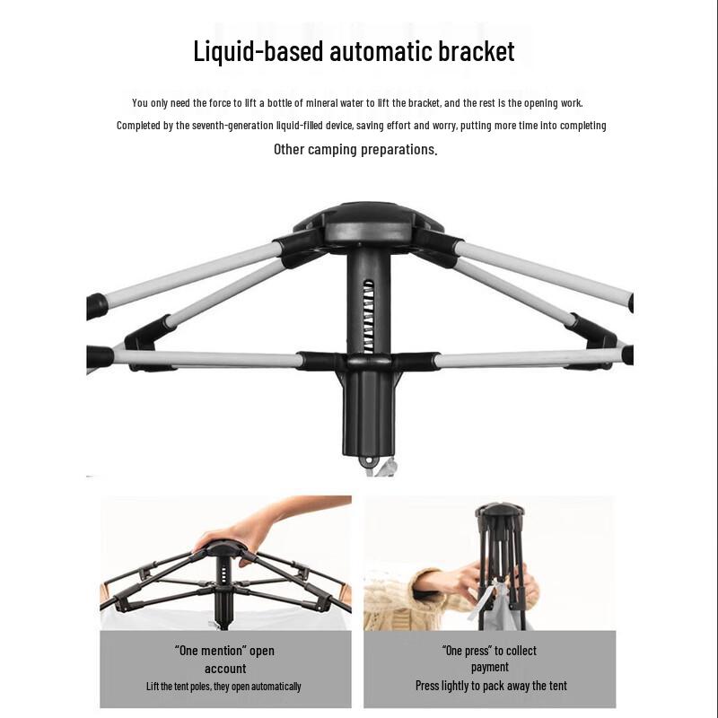 OEING Portable Hexagonal Outdoor Camping Tent