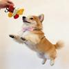 Sound Producing Dog Toy Pet Butterfly Shape with Sound-Producing Dual Plush Bite-Resistant Massages Gums Cleans Tartar Cute