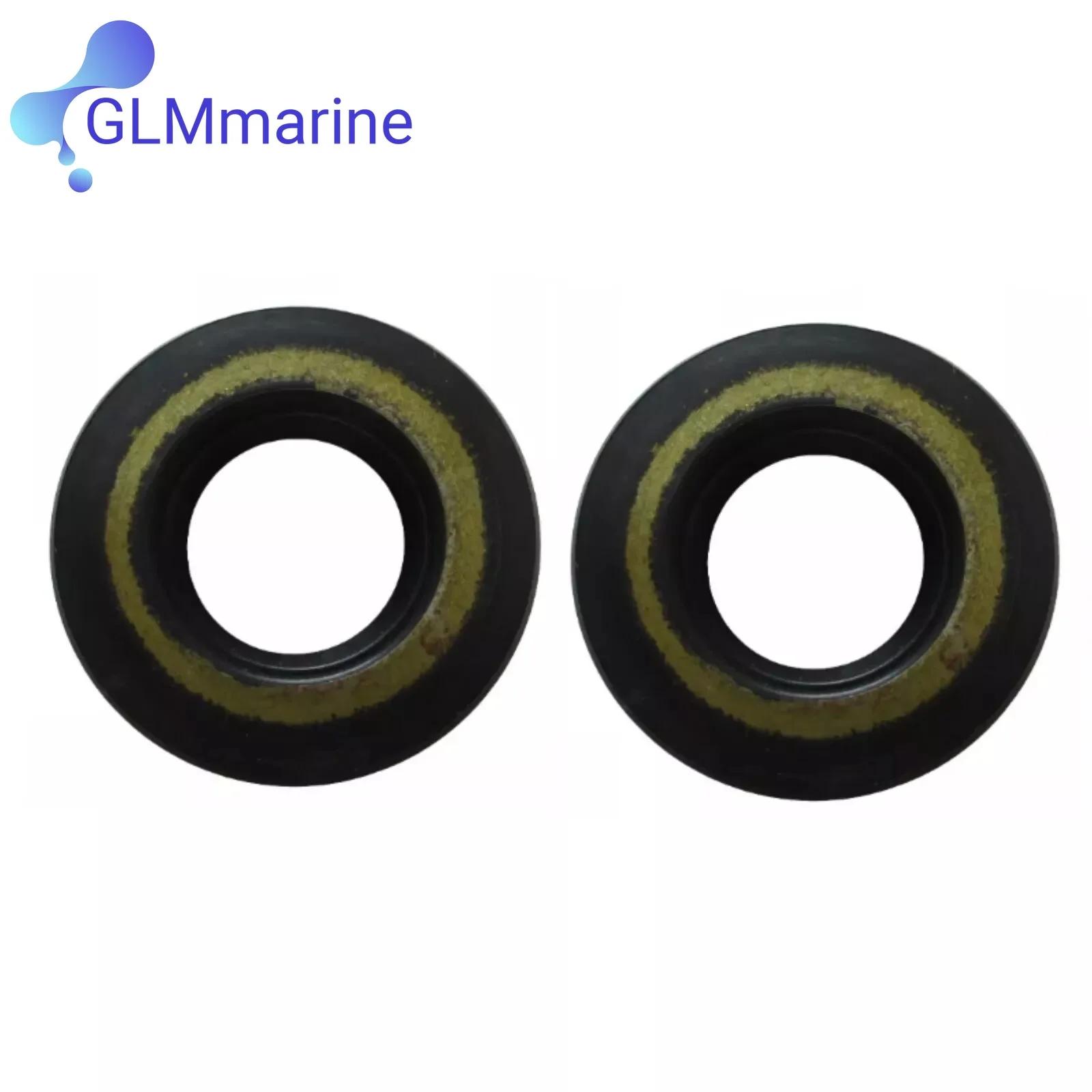 2Pcs Oil Seal 93101-13018-00 for Yamaha Outboard 9.9HP 15HP 2001-2009 Engine Replacement F15-04000008 85658 Oil Seal