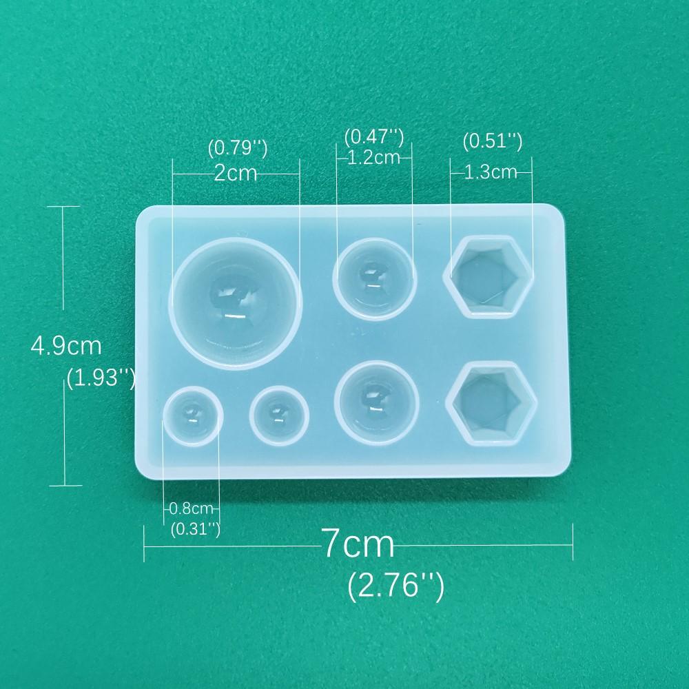 Cute Beads Cube Triangle Silicone Mold For Jewelry Earrings Pendant Making Resin UV Epoxy Resin Molds Crafts DIY Tool