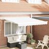 VidaXL Manual Retractable Awning White 350x250 Cm 3330357
