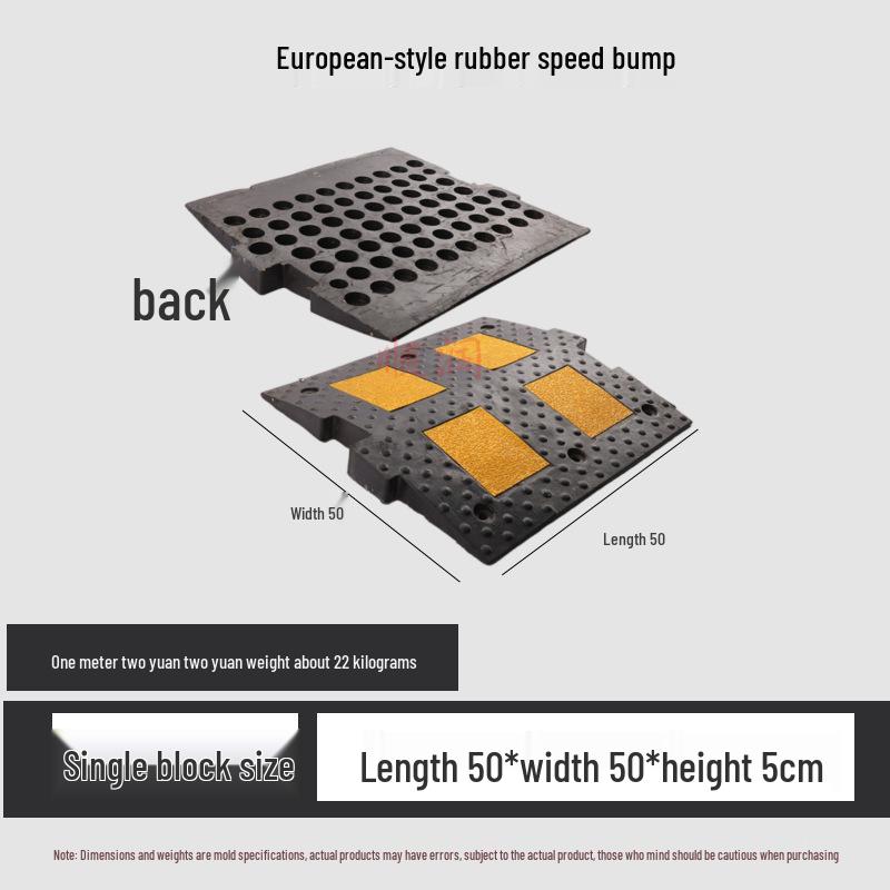 Rubber Anti-Slip Car Speed Bump