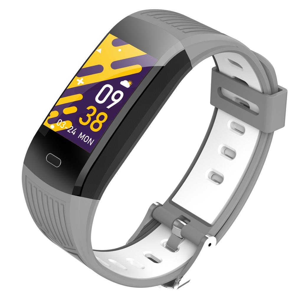 Waterproof Digital Sport Wristwatch Health Monitor Management Watch TFT Color ScreenSilver Gray