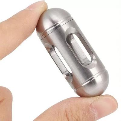 Stainless Steel EDC Fidget Slider with Case ADHD Autism Stress Relief Sensory Metal Cylinder Anti Anxiety Gadgets for Adults