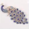 Luxury and Fashionable Peacock Open Screen Brooch, European and American Retro Colored Enamel Pin Accessories