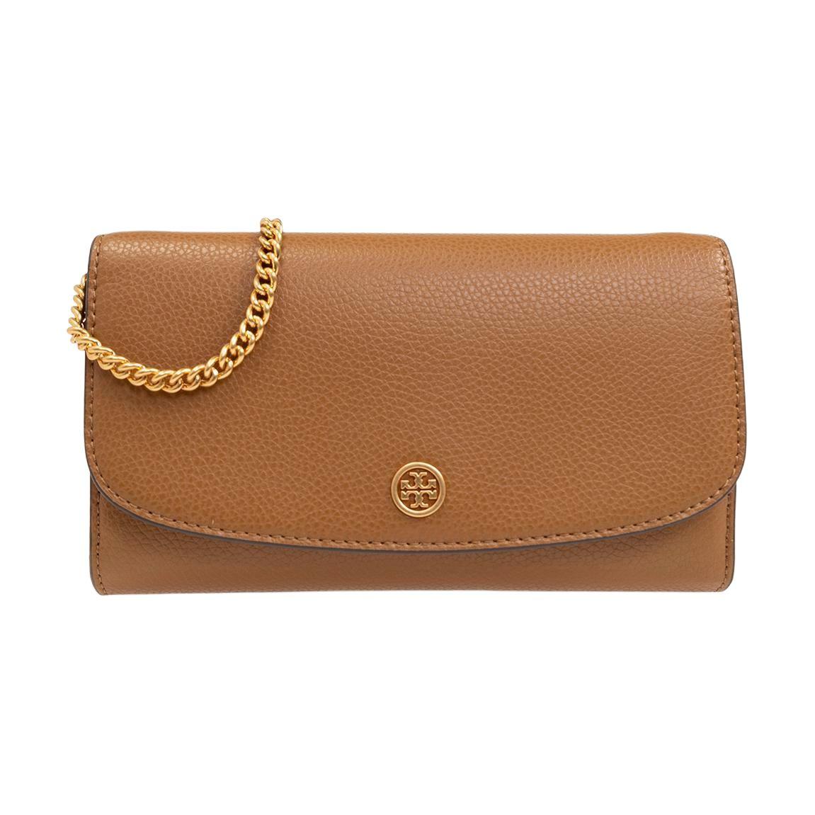 Tory Burch Robinson Magnetic Snap Flap Chain Wallet Women wallet Tigers-Eye 146367-202 Tiger s Eye Stone