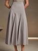 Asymmetrical Pleated Elegant Women's Hip-Hugging Skirt - Europe 2025 Fashion