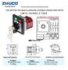Zhuochao LW12-16/N22.2-72S2 Two-Position Rotary Switch with Indicator Light & Lock
