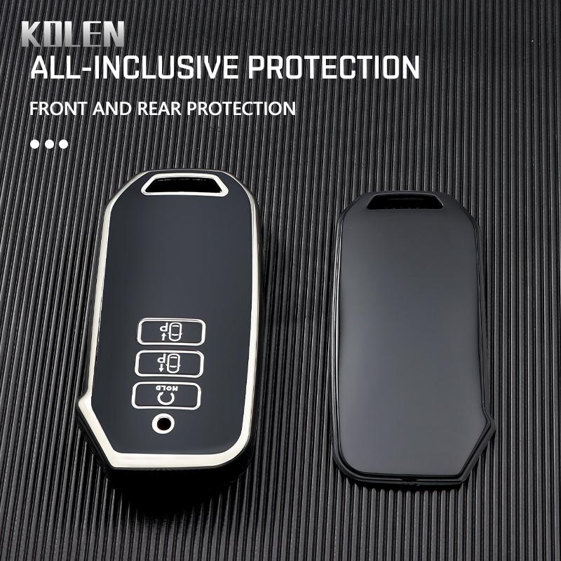 Fashion Tpu Car Key Case Cover For Kia Sportage Niro Sorento Mq4 Ev6 Seltos K5 K8 V6 Gtline   7 Buttons Protected Fob
