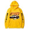 Anime Initial D Tištěné Mikiny Letní Dospívající Ležérní Volné Módní Retro Divoký Streetwear Y2K Dlouhý Rukáv Fleece