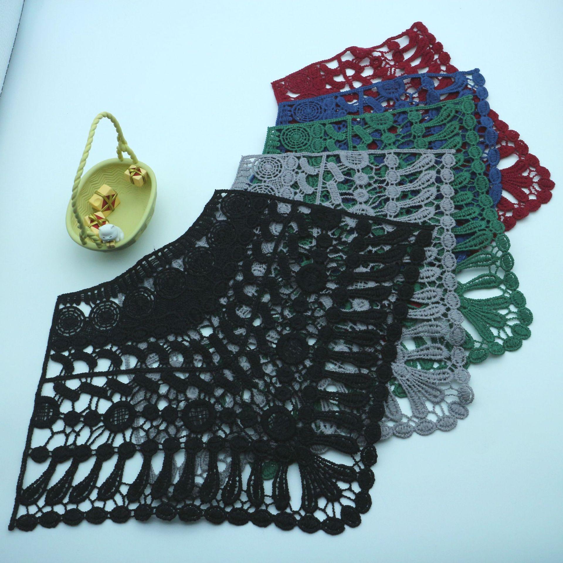 

Water Soluble Lace, Milk Silk Polyester Material, Collar, Collar, Corsage Embroidery 1104