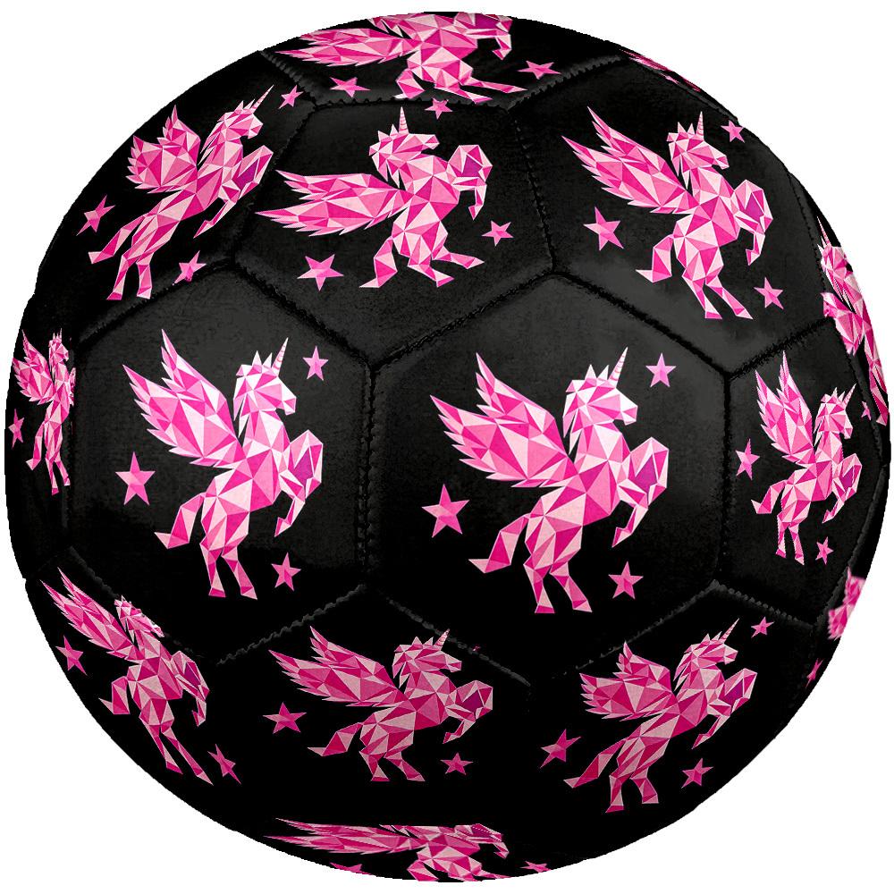 1pc Pink Geometric Unicorn Size 5 Soccer Ball Professional Match Training Football Indoor &Outdoor Sports Ball Lightweight Durable C6594