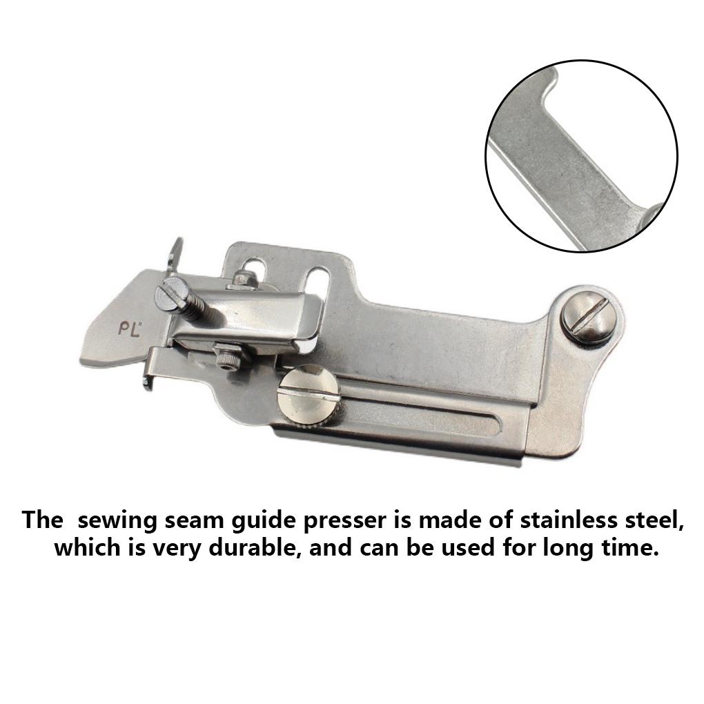 Sewing Machine Seam Guide Presser Stainless Steel Industrial Foot Tucker Gauge Tool Replacement Spare Parts Accessories