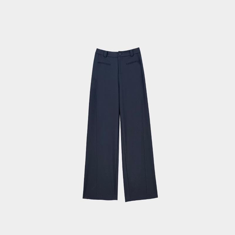 Zhengzhou women's narrow suit wide-leg pants women's 1116 autumn new thin high-waisted casual straight-leg pants