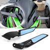 HJSYYDS Motocyklové neviditelné zpětné zrcátko s nastavitelným sportovním úchytem pro 400 500 a ZX6R Perfektně sedí pro 650 Winglets, Hliník, N.inja 650, N.inja