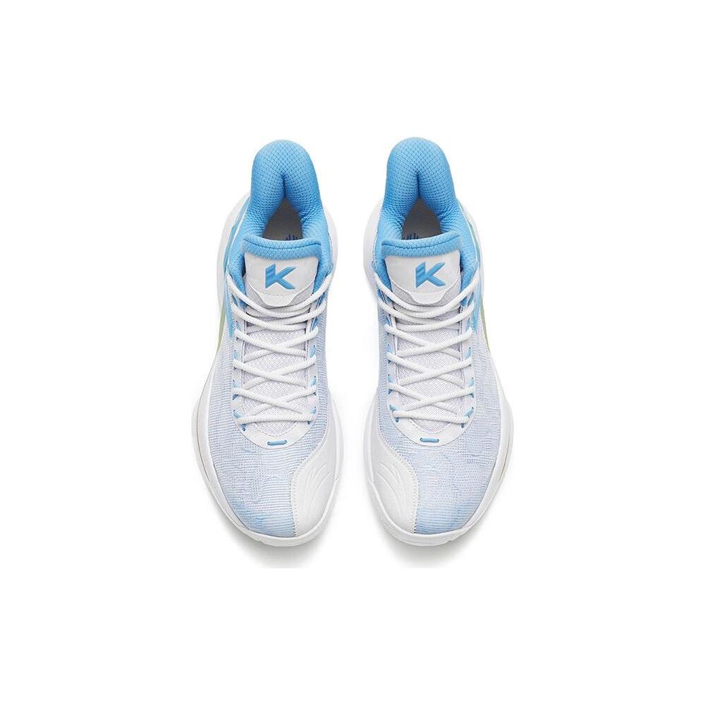 Anta Jianshan 2 Shock Absorption Anti-Slip Wear-Resistant Mid-Top Basketball Shoes Men Basketball Shoes Light-Purple Blue 112241601-1