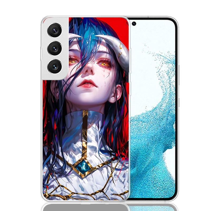 Albedo Overlord Anime Phone Case For Samsung Galaxy S26 S25 Edge S24 S23 FE S22 Ultra S21 Plus S20 + Fundas Cover Coque Galaxy S