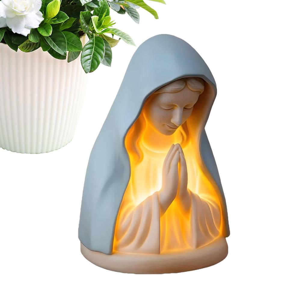 Virgin mary night light Religious Night Light Decorative Table Lamp Soft Eye Protection Desk Accessories for Nursery Reading