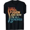 Spinal Fusion Surgery Recovery Shirt for Men, Women & Kids - Soft Breathable Post-Surgery Tee with Spine Graphic, Loose Fit, Suitable for Spine