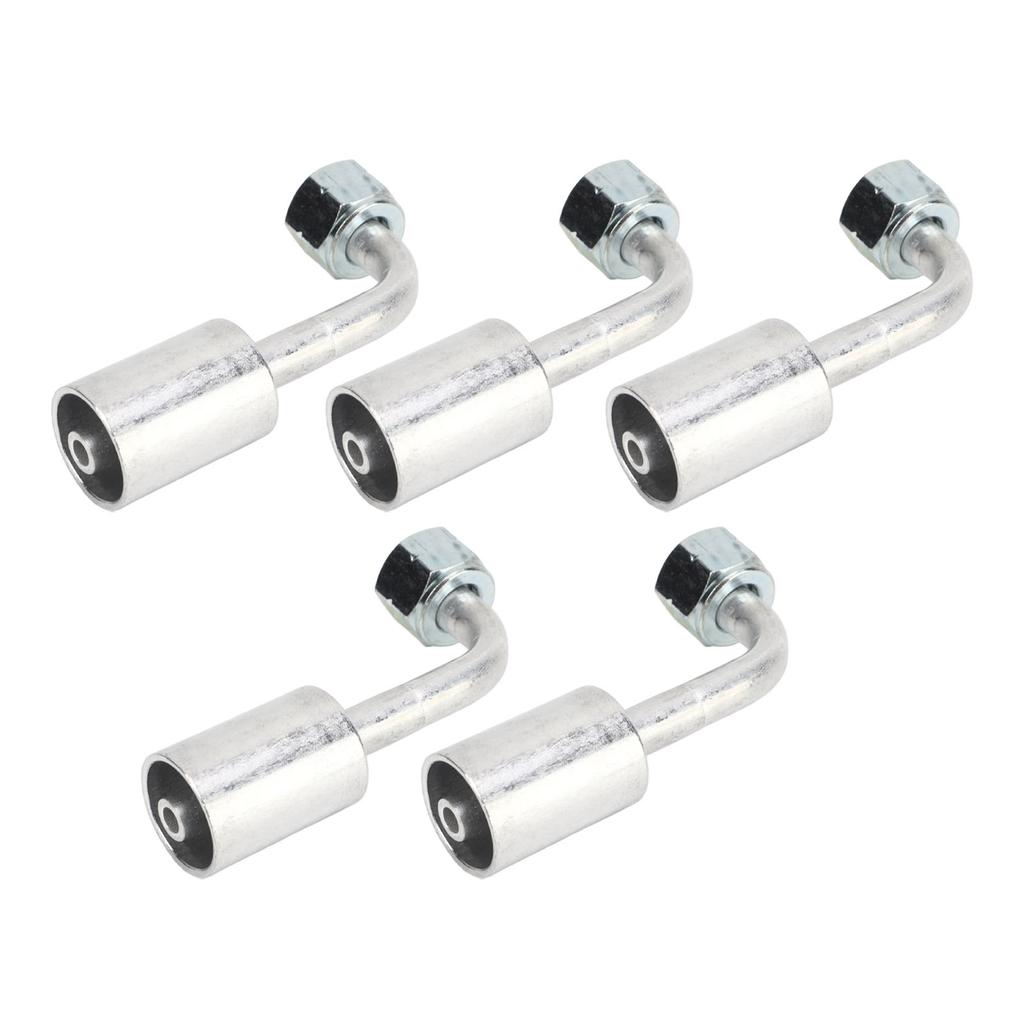 10 Pcs 3 8in Air Conditioning 90 Degree Beadlock Aluminum AC Splicer Hose Fittings Adapter Connector for Car Truck