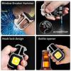 Mini Flashlight Keychain Light Rechargeable 500mAh Battery COB Work Light Multifunctional Toolbox Outdoor Portable Flashlight