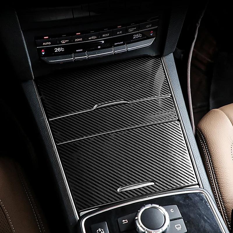 Edelstahl Mittelkonsolen-Aufbewahrungsbox Panel Dekoration Abdeckung Zierleiste für Mercedes Benz E-Klasse Coupe W207 2014-2016