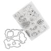 Transparent Stamp DIY Clear SkinFriendly Clear Reusable Stamp for Card Making Decoration