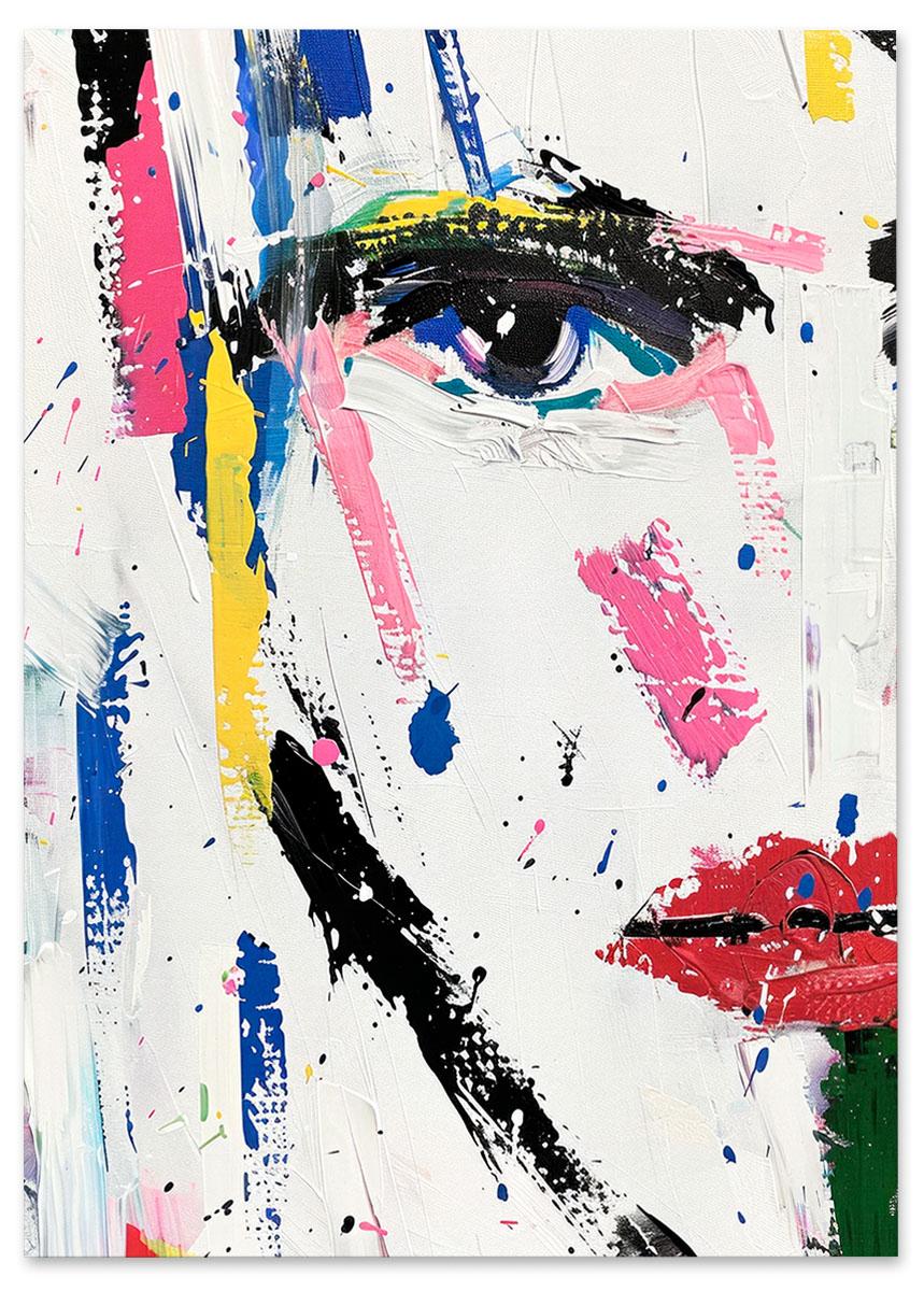 

Plakat abstrakcja portret twarz 30x40 cm