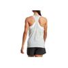 Adidas Letter Print Quick-Dry Running Sports Vest Women Vests Blue Silver-Gray IK3994