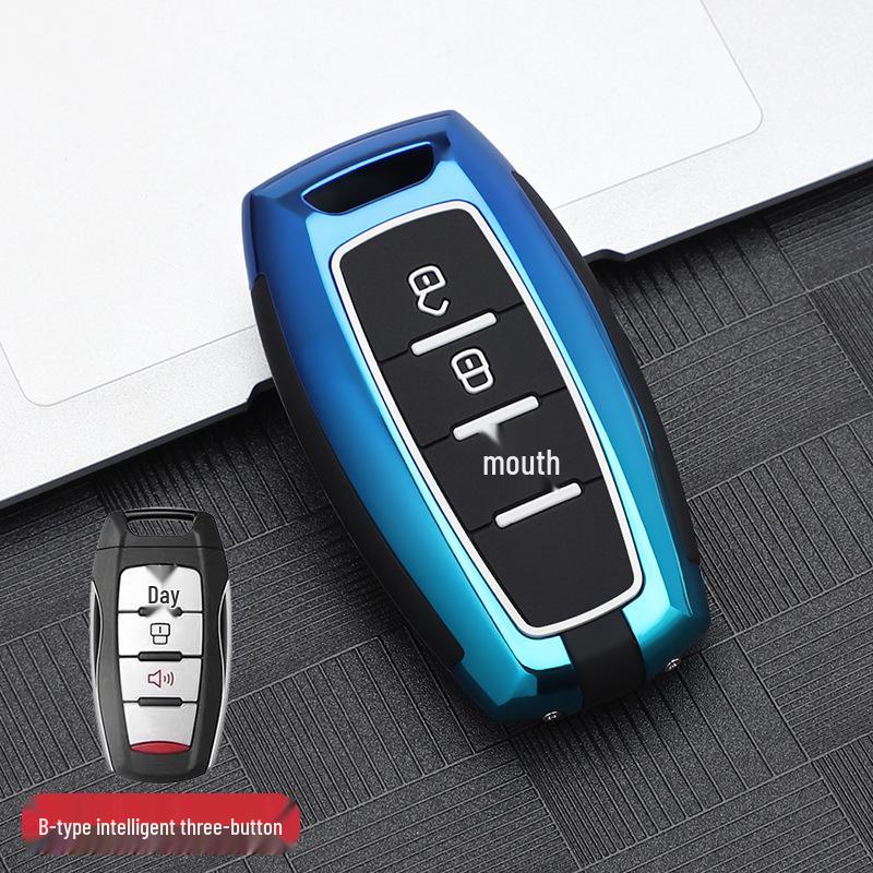 Stylish Great Wall Cannon Key Cover: Customized Car Key Bag with Buckle for Remote Shell Personalization.