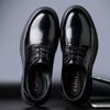 First Layer Cowhide Business Men's Leather Shoes Genuine Leather High-end Derby Shoes Men's Big Head Black Leather Shoes