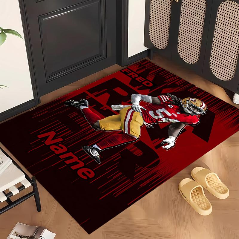 San Francisco 49ers (5) Personalisierter Name Büro Teppich Stilvolle Dekoration für Wohnzimmer Schlafzimmer Küche