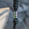 Colorful Knife Drop Fingertip Gyro Pendant Adult Fidget Toy Paracord Rope Decompression Toy Edc Stainless Steel Accessory