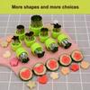 9pcs Vegetable Cutting Mold Set, Mini Pie, Fruit And Biscuit Stamp Mold, Biscuit Cutter For Decorative Food