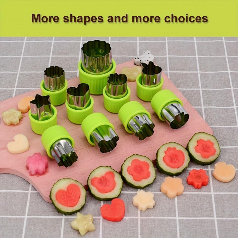 9pcs Vegetable Cutting Mold Set, Mini Pie, Fruit And Biscuit Stamp Mold, Biscuit Cutter For Decorative Food