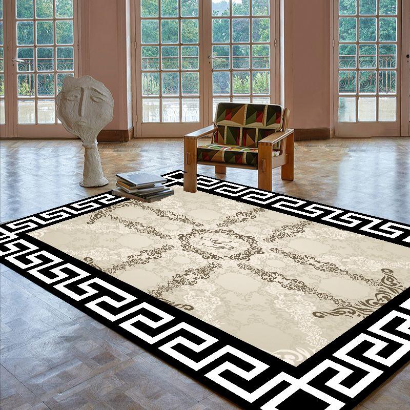 Luksusowy, nowoczesny styl, dywany do salonu, biały wystrój pokoju, duży dywanik do sypialni, antypoślizgowa, miękka, puszysta mata podłogowa na toaletkę