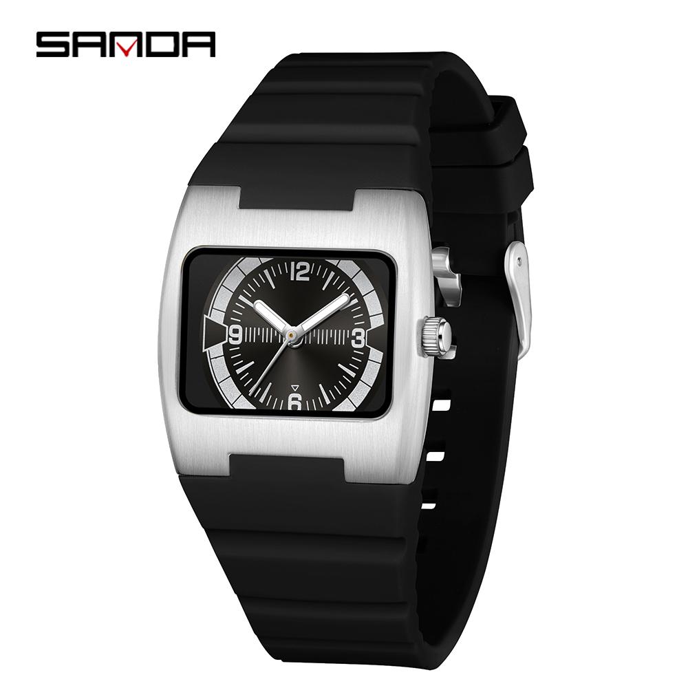 SANDA 3280 Fashion Men's Quartz Watch Creative Wristwatch Simple Waterproof Casual Watches for Man reloj hombre -2