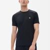 Fila Athletics Running Fitness Solid Color Crew Neck Knit Short Sleeve Raglan T-Shirt Men Tops Deep-Black A11M232101F-BK