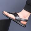 Fashion Casual Summer Men's Shoes Refreshing Comfortable Breathable Trendy Style Designer  Outdoor Leisure Street Walking Black Sandals